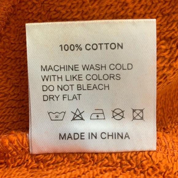 NEW PARKE Back to School Two Tone Varsity Mockneck Orange White Size Large/XL - Picture 9 of 16